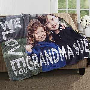Loving Her Personalized 50x60 Sherpa Photo Blanket - 16803-S