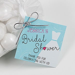 The Dress Bridal Shower Personalized Gift Tags - 16830
