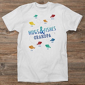 Hugs  Fishes Personalized Hanes® Adult T-Shirt - 16862-T