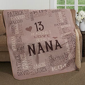 Reasons Why For Her Personalized 50x60 Sherpa Blanket - 16864-S