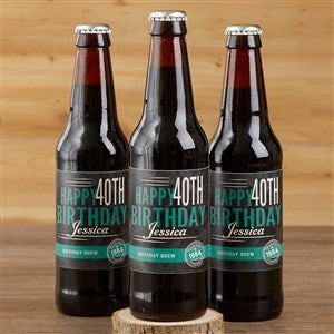 Personalized Birthday Beer Bottle Labels - Vintage Age - 16872-L
