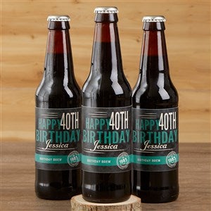 Vintage Age Personalized Beer Bottle Labels - 16872-L