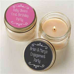 Write Your Own Personalized Mason Jar Candle Favors - 16910