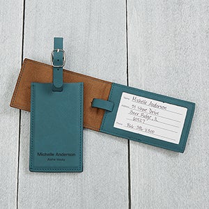 Personalized Signature Series Bag Tag - Teal - 16955-T
