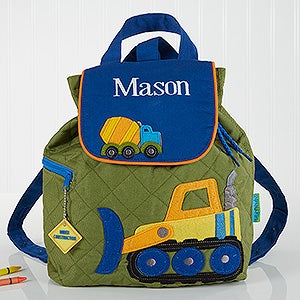 Construction Embroidered Kids Backpack by Stephen Joseph - 17032