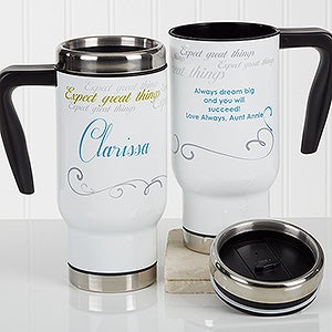 Cup Of Inspiration Personalized 14 oz. Commuter Travel Mug - 17052