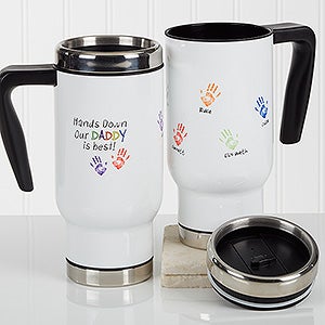 Hands Down Personalized 14 oz. Commuter Travel Mug - 17058