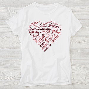 Personalized Apparel - Close To Her Heart - Ladies Fitted Tee - 17080-FT