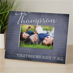 Together Forever Personalized Family 4x6 Picture Frame - Horizontal - 17097