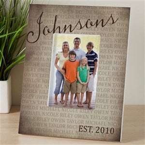 Together Forever Personalized Family 4x6 Tabletop Frame - Vertical - 17097-TV