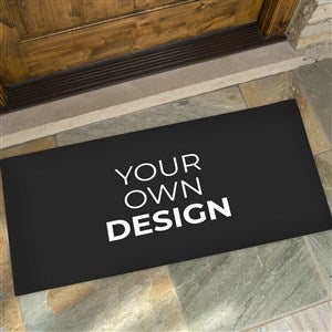 Design Your Own Black Colored Oversized Doormat - 17100-Black