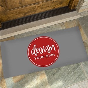 Design Your Own Grey Colored Oversized Doormat - 17100-Grey