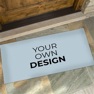 Design Your Own Blue Colored Oversized Doormat - 17100-Blue