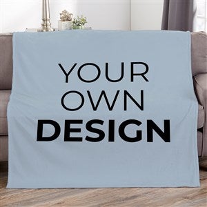 Design Your Own Personalized 50x60 Fleece Blanket - Slate Blue - 17146-SB