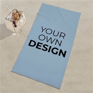 Design Your Own Personalized Beach Towel - Slate Blue - 17148-SB