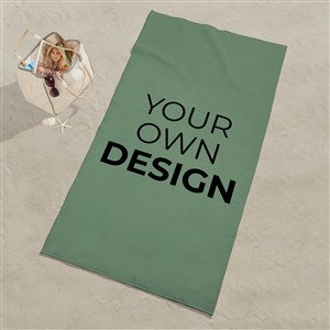 Design Your Own Personalized Beach Towel - Sage Green - 17148-SG