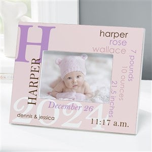 All About Baby Girl Personalized 4x6 Tabletop Picture Frame - 17205