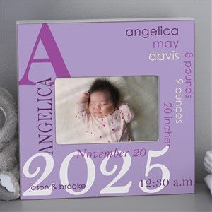 All About Baby Girl Personalized 4x6 Box Picture Frame - 17205-B