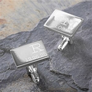 My Children Personalized Silver Cufflinks - 17208