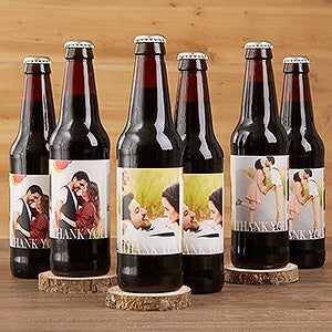 Personalized Photo Thank You Beer Bottle Labels - Wedding - 17297