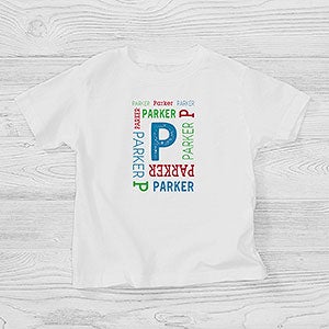 Personalized Toddler T-Shirt - Repeating Name - 17315-TT