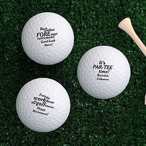 Personalized Retirement Golf Ball Set - Callaway Warbird Plus - 17323-CW