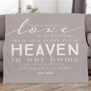Heaven In Our Home Personalized 60x80 Fleece Blanket - 17382-FL