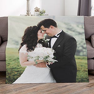 Wedding Photo Personalized 50x60 Sweatshirt Blanket - 17397-SW