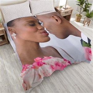Picture It! Wedding Personalized 90x90 Plush Queen Fleece Blanket - 17397-QU