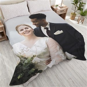 Picture It! Wedding Personalized 90x108 Plush King Fleece Blanket - 17397-K