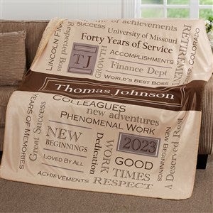 My Retirement Personalized 60x80 Sherpa Blanket - 17405-SL