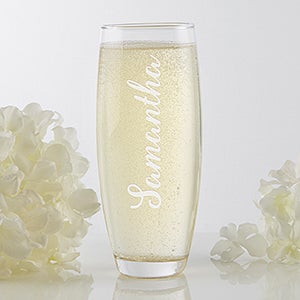 Signature Toast Personalized Stemless Champagne Flute - 17415