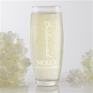 Personalized Stemless Champagne Flutes, Champagne Flutes, Champagne Flutes  Wedding, Champagne Flutes Personalized, Bridesmaid Gifts, Will Yo 