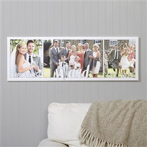 Wedding Photos Personalized Canvas Print - 12x36 - 17523