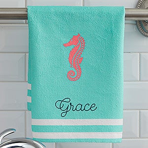 Nautical Personalized Hand Towel - 17532