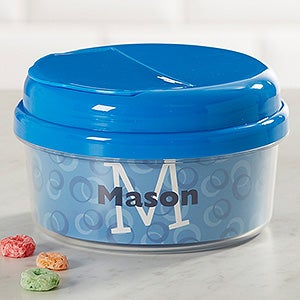 Just Me Toddler Personalized 12 oz. Snack Cup- Blue - 17539-B