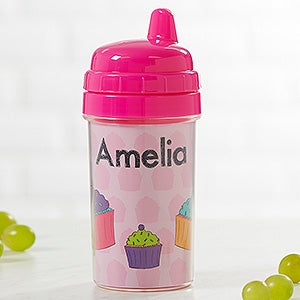 Customized Sippy Cups for Girls - 4 Designs - 17540-P
