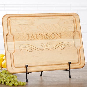 Classic Kitchen Personalized Extra Large Hardwood Cutting Board- 15x21 - 17594-XL
