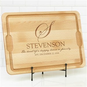 Heart Of Our Home Personalized Maple Cutting Board -  18x24 - 17595-XXL