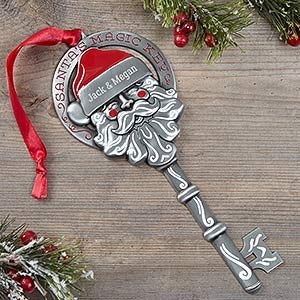 CopperRoofCreations Santa's Magic Key Custom Personalized Santa's Magic Key Laser Cut Santa Key