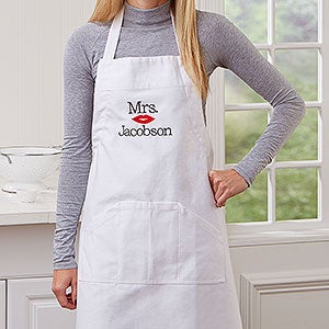 Personalized Aprons for Her - Mrs Design - 17656-MRS