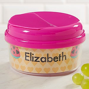 Just For Them Personalized 12 oz. Snack Cup- Pink - 17672-SP