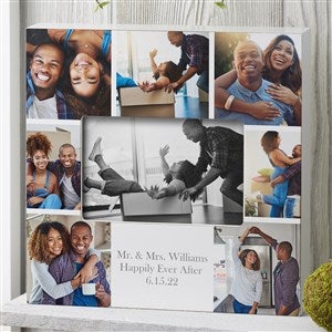 Printed Photo Collage Personalized Family 5x7 Wall Frame - Vertical