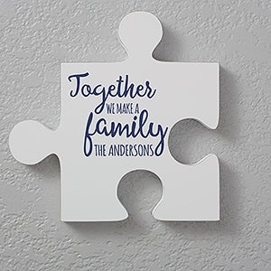 Personalized Family Quotes Wall Puzzle Pieces - Quote 1 - 17697-Q1