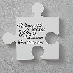 Personalized Puzzle Piece Wall Décor - Quote 2 - 17697-Q2