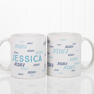 Personalized My Name Coffee Mug - Hello! My Name Is - 17754-W