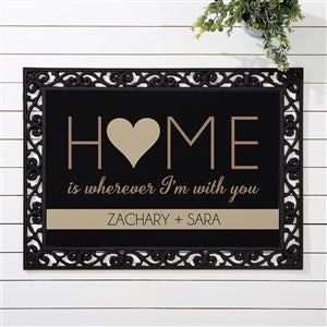 HOME With You Personalized Doormat- 18x27 - 17792