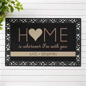 Personalized Home With You Doormat - 20x35 - 17792-M
