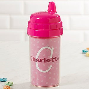Personalized Pink Sippy Cup - Just Me Design - 17891-P