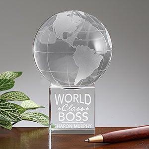 World Class Boss Personalized Globe - 17911
